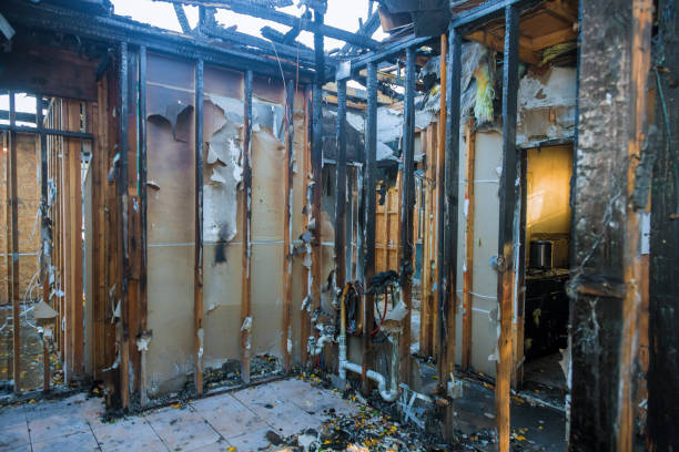 Professional Fire Damage Restoration technician working in Mesilla, NM